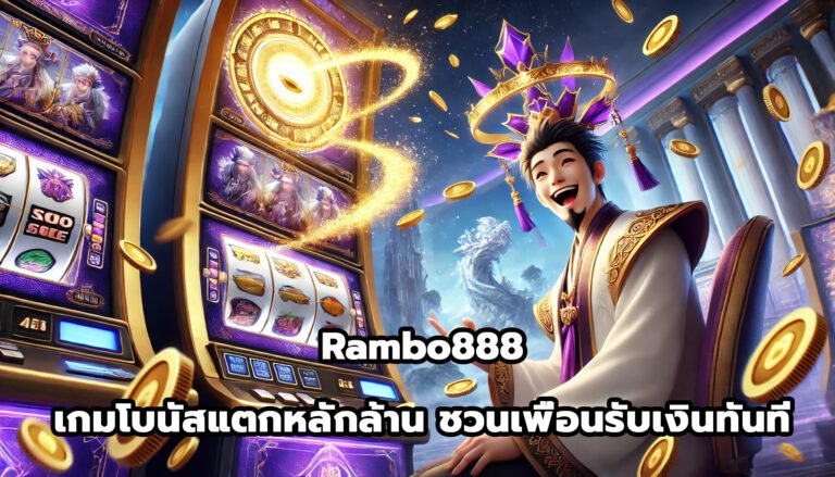Rambo888 เกมโบนัสแตกหลักล้าน พร้อมชวนเพื่อนรับเงินทันที-1